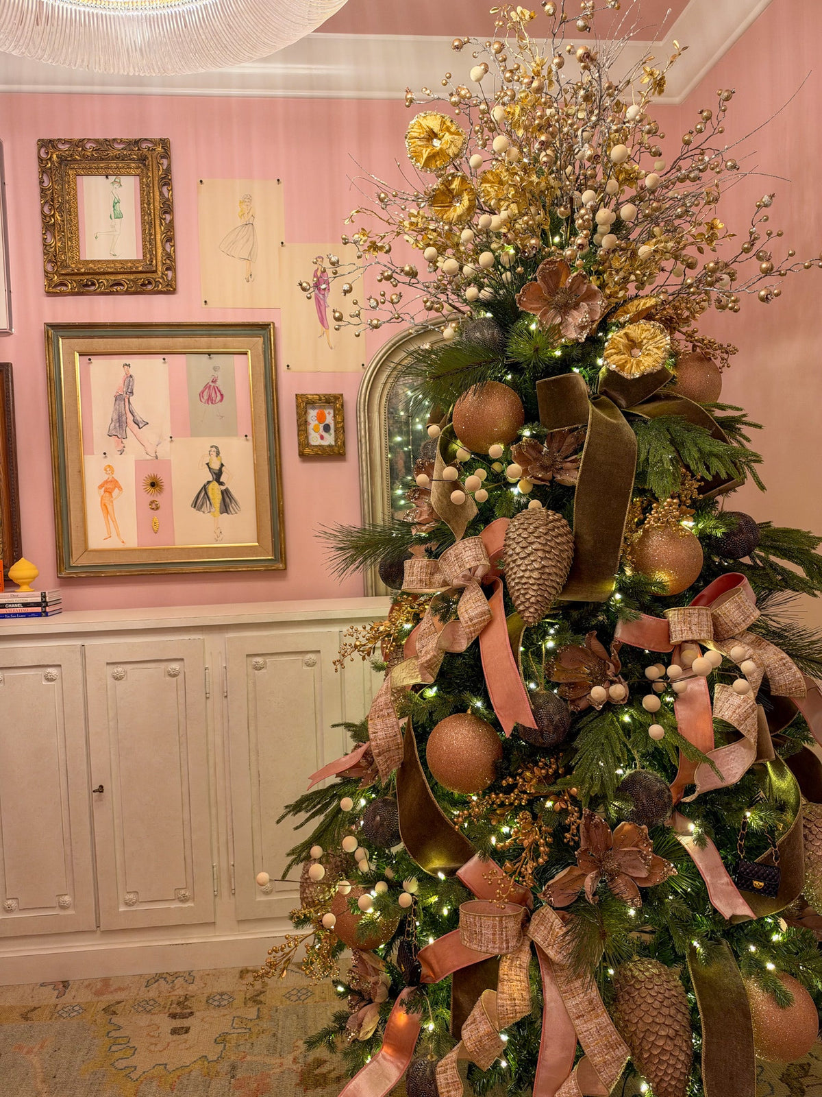 Blushing Woodland Christmas Tree