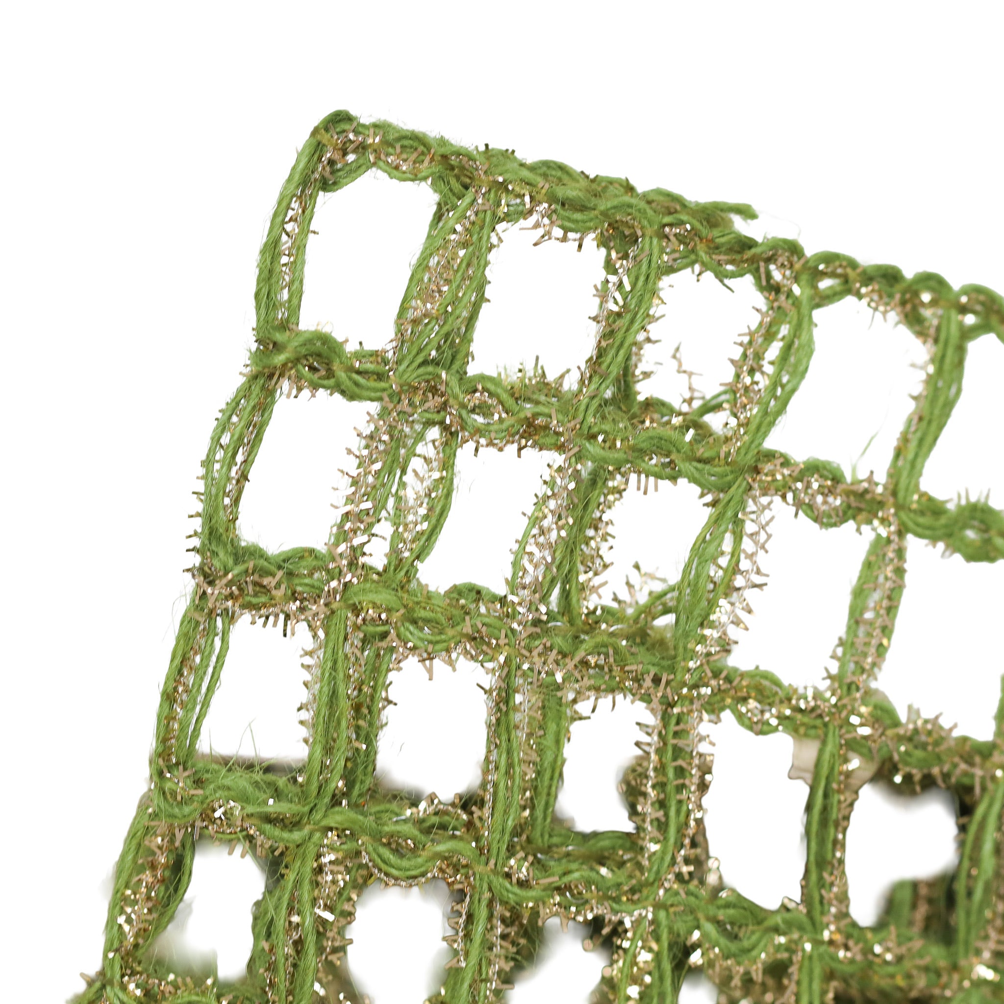 Natural Glitz Forest Green Ribbon