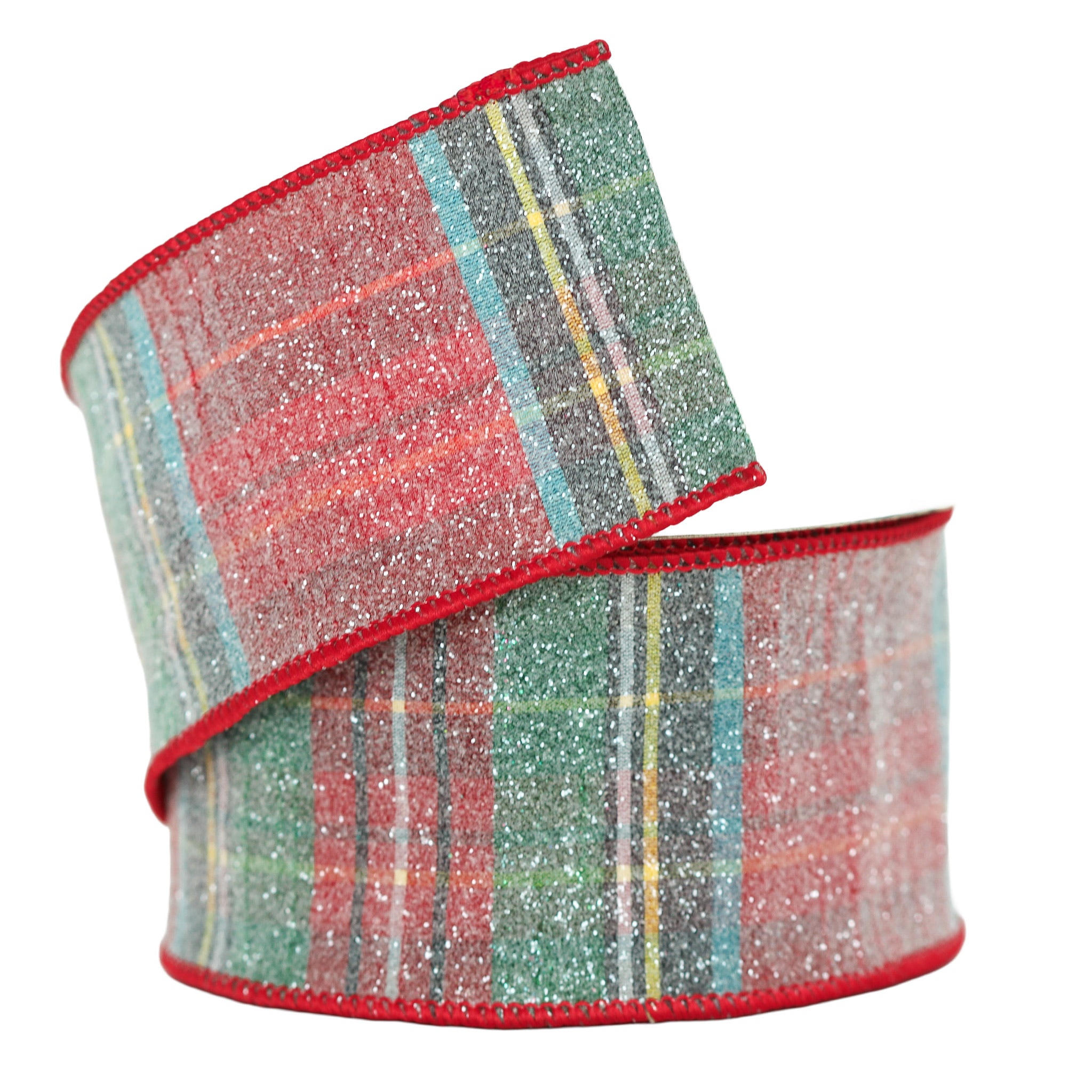Frosted Alford Plaid Ribbon