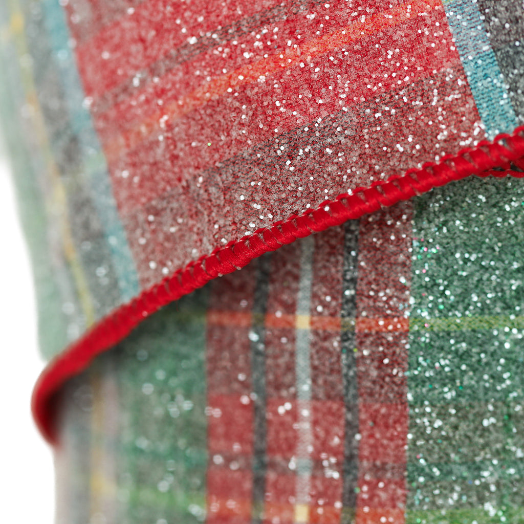 Frosted Alford Plaid Ribbon