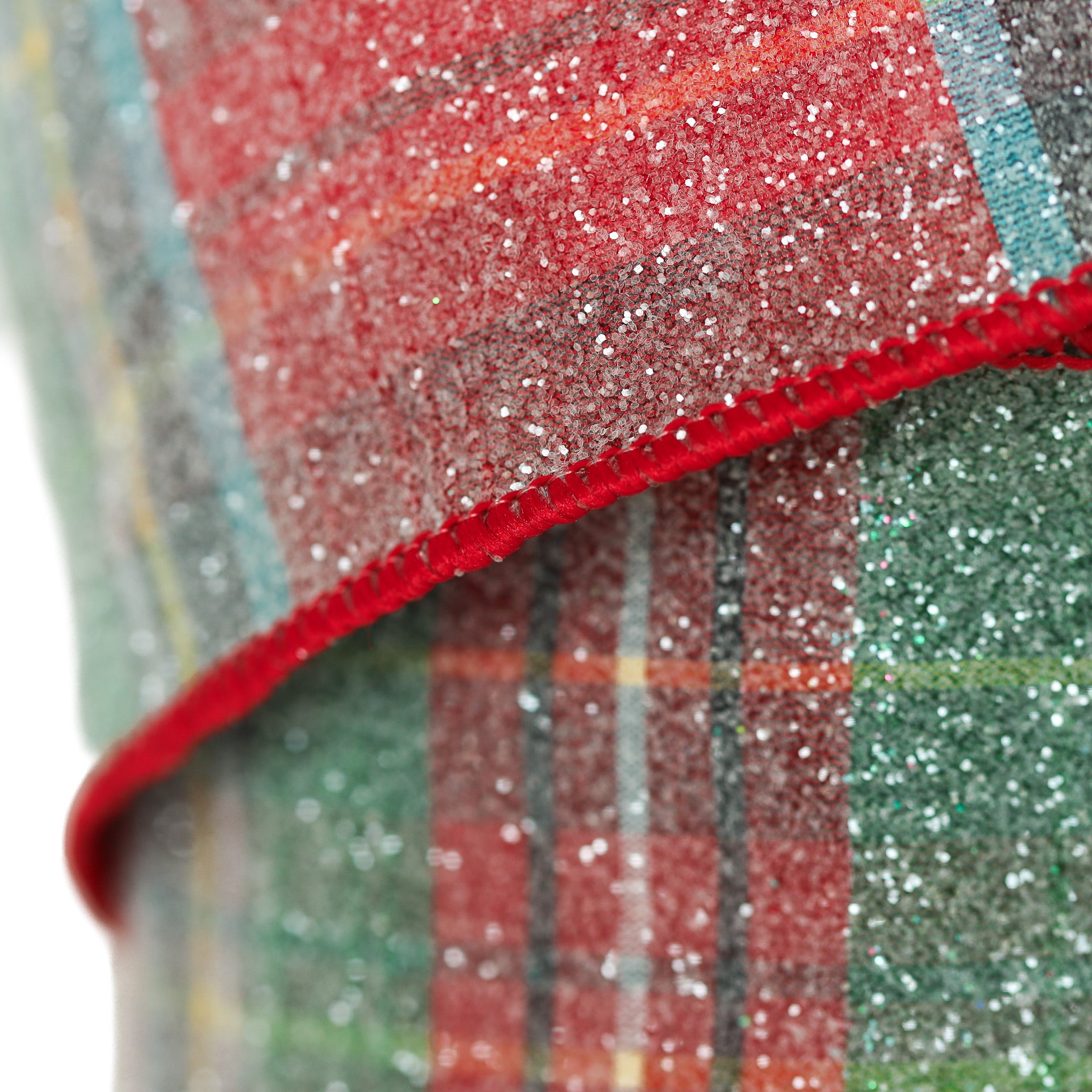 Frosted Alford Plaid Ribbon
