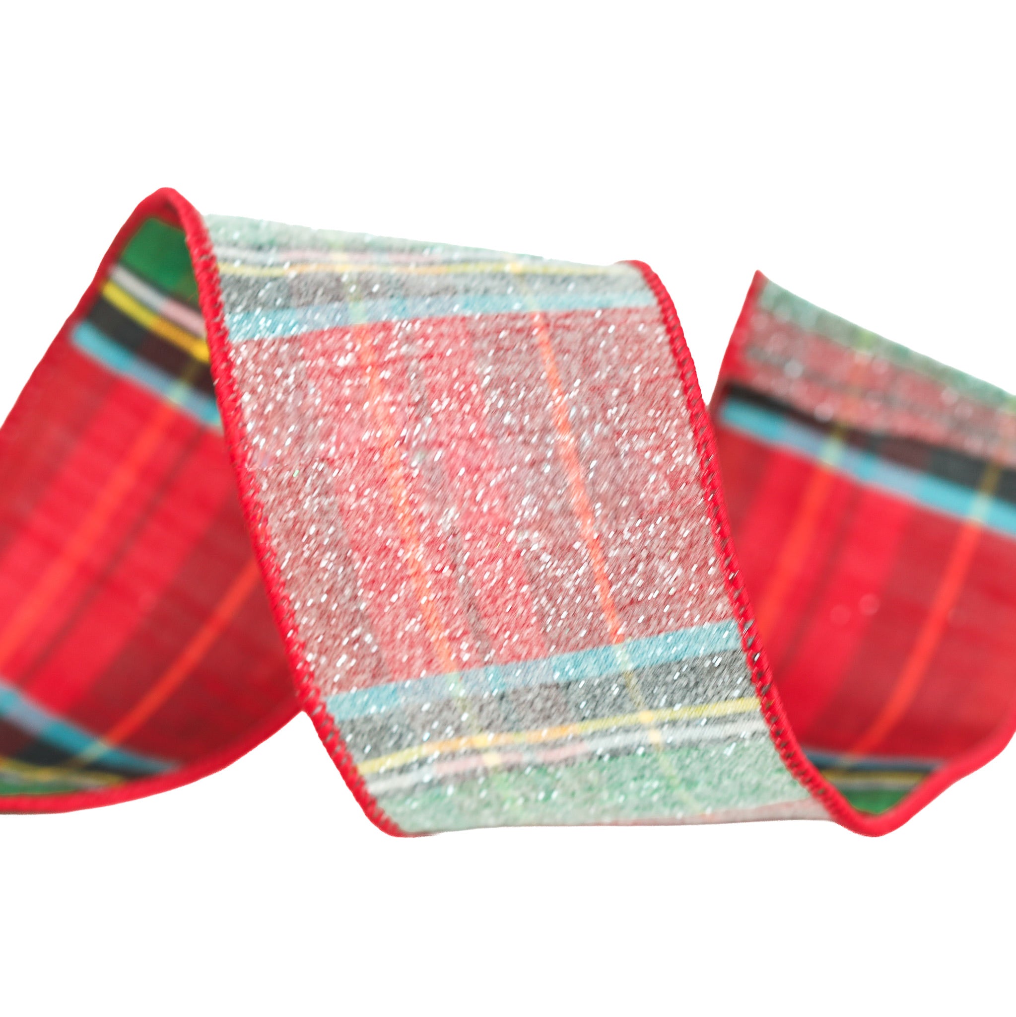 Frosted Alford Plaid Ribbon