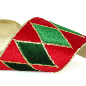 Drum Diamond Plush Velvet Ribbon