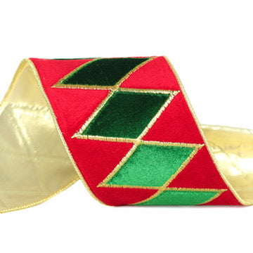 Drum Diamond Plush Velvet Ribbon