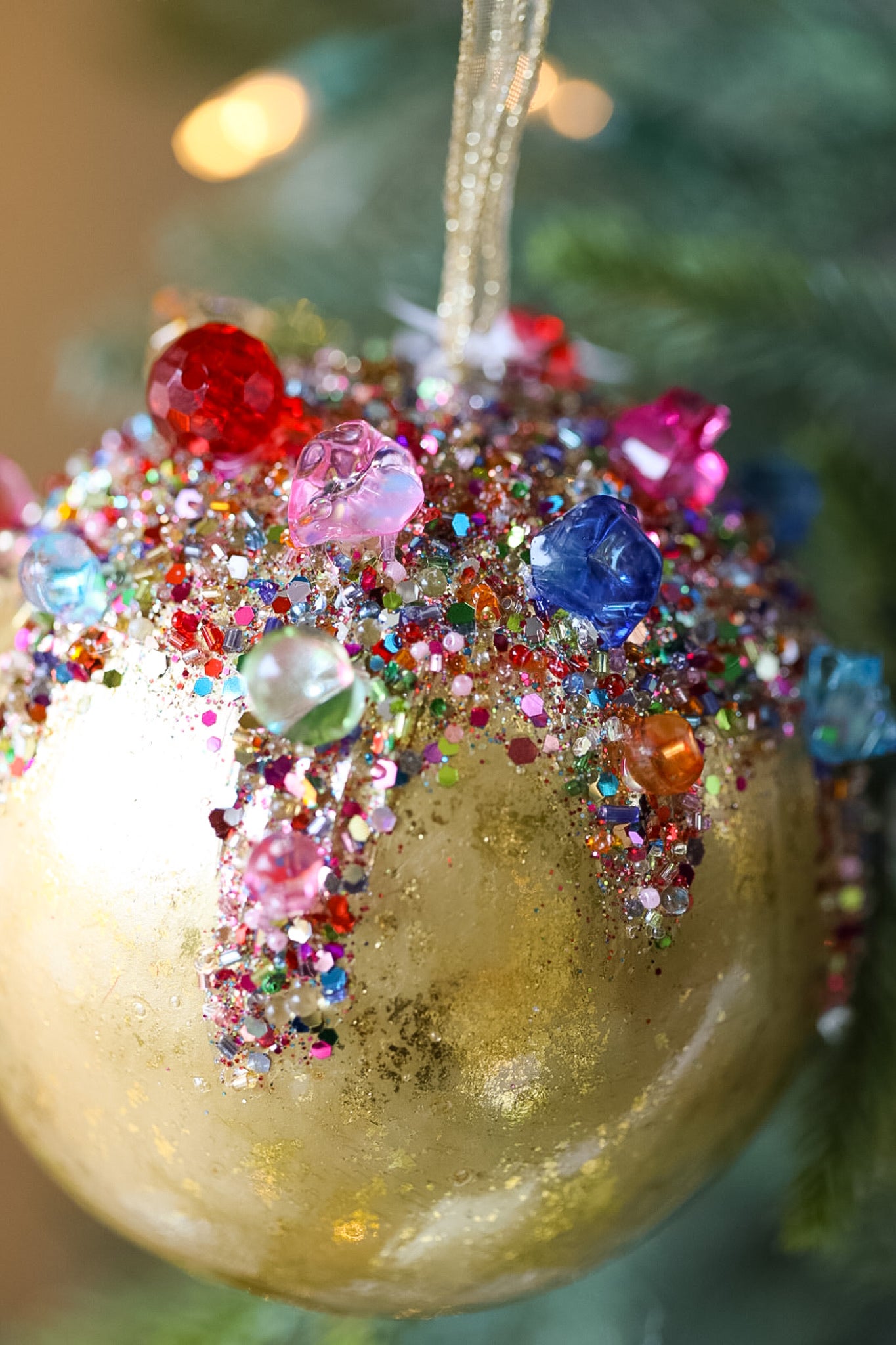 Gold Kaleidoscope Ball