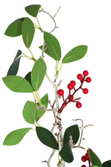 Red Berry and Greenery Sprig