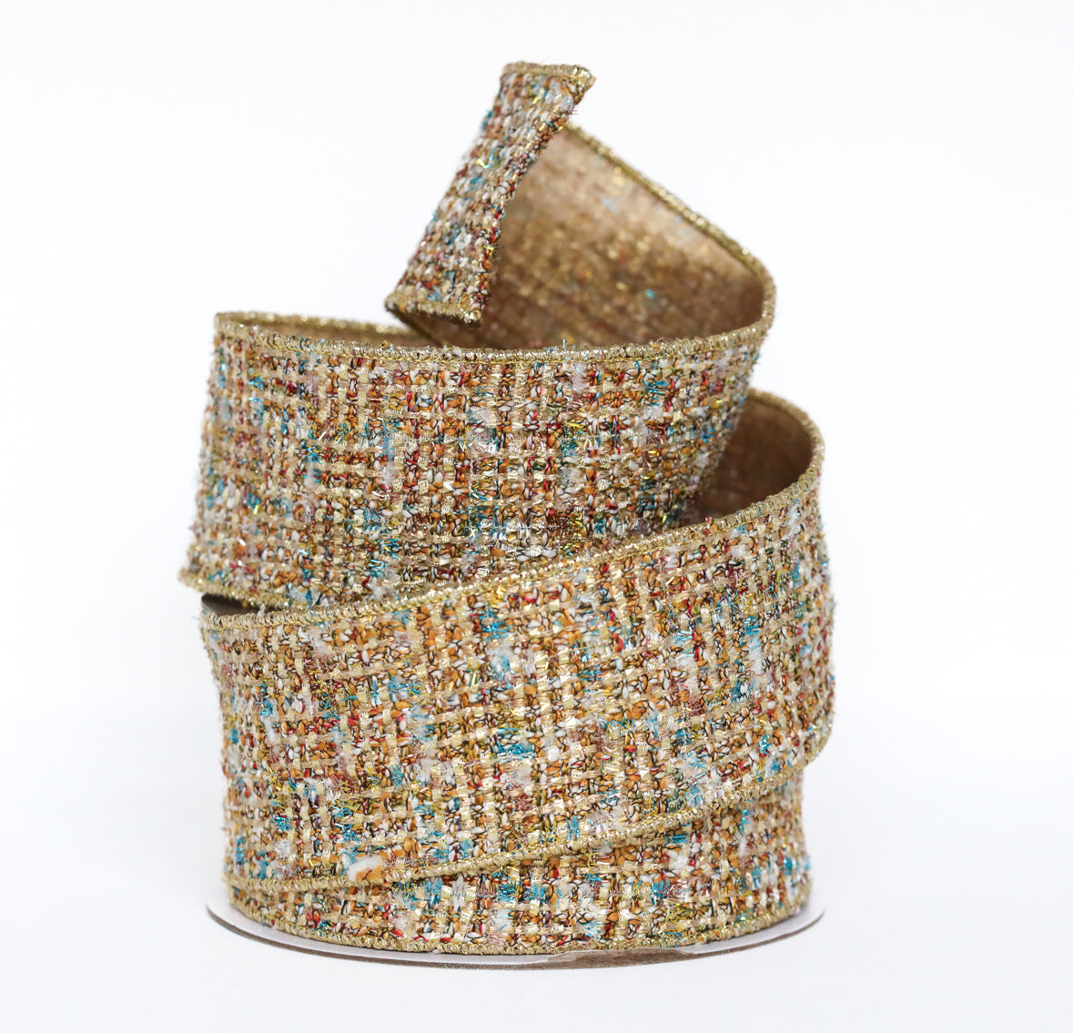 Glamorous Golden Tweed Ribbon - LIMITED STOCK