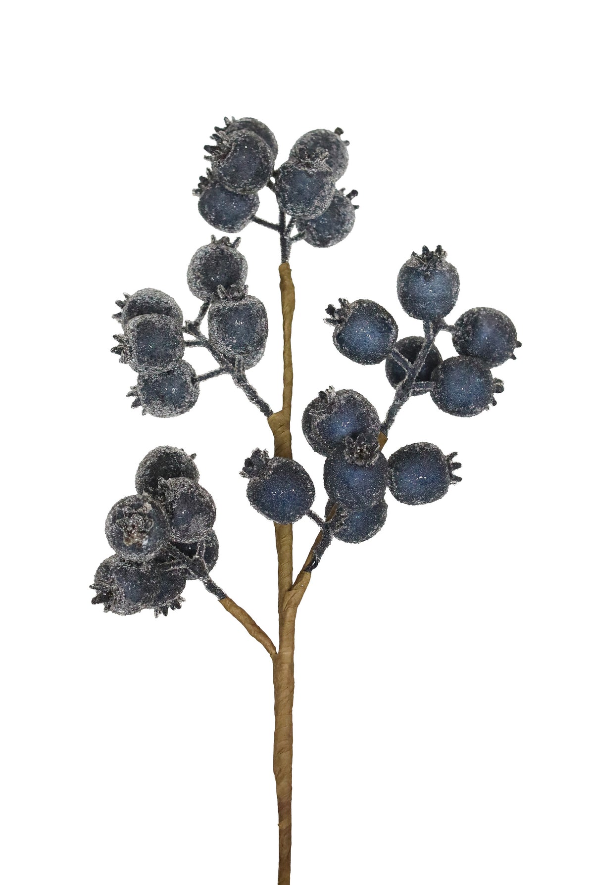 Beaded Blue Berry Spray