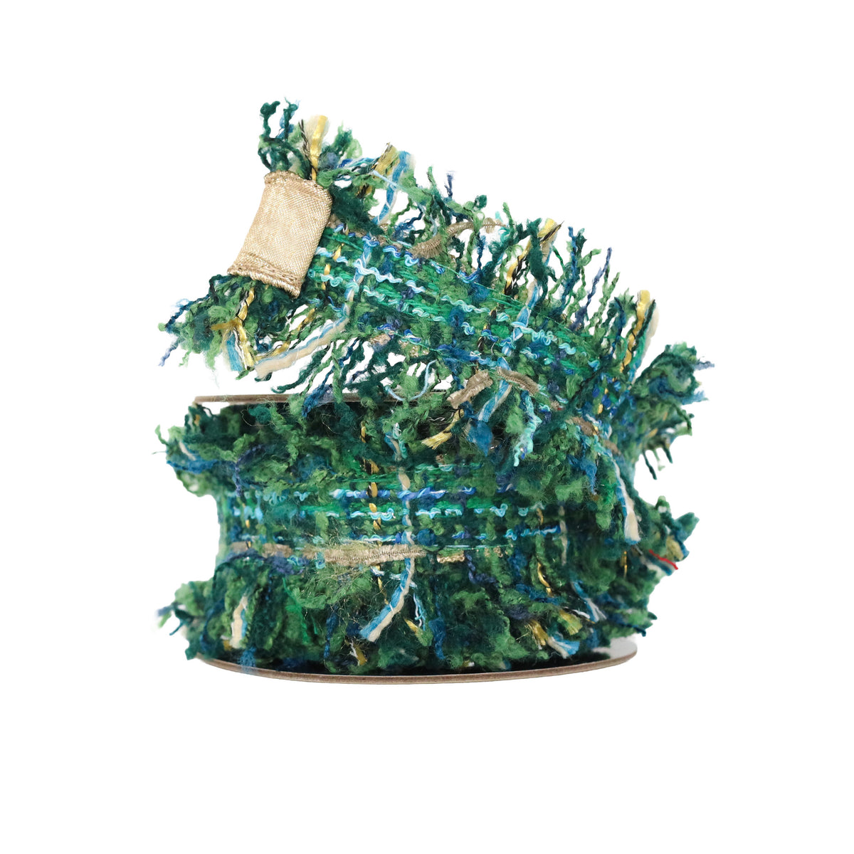 Blissful Boucle Frayed Tweed Ribbon