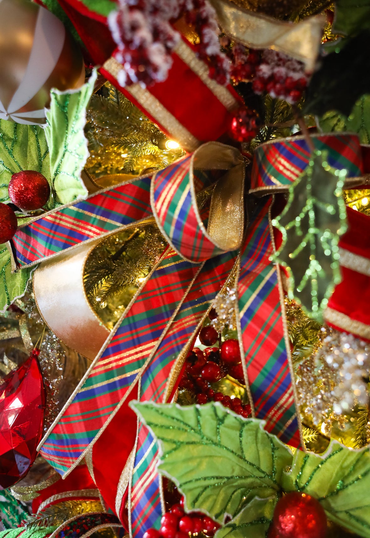 Yuletide Plaid Ribbon