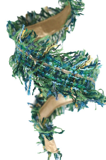 Blissful Boucle Frayed Tweed Ribbon