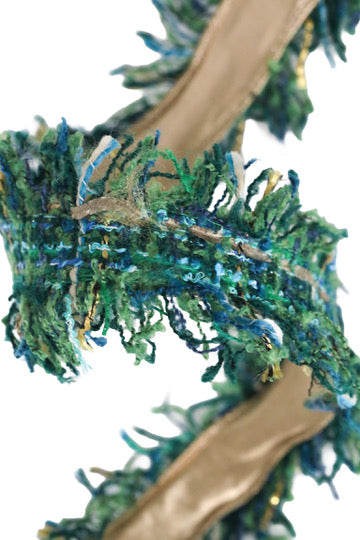 Blissful Boucle Frayed Tweed Ribbon