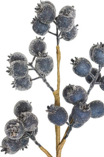 Beaded Blue Berry Spray