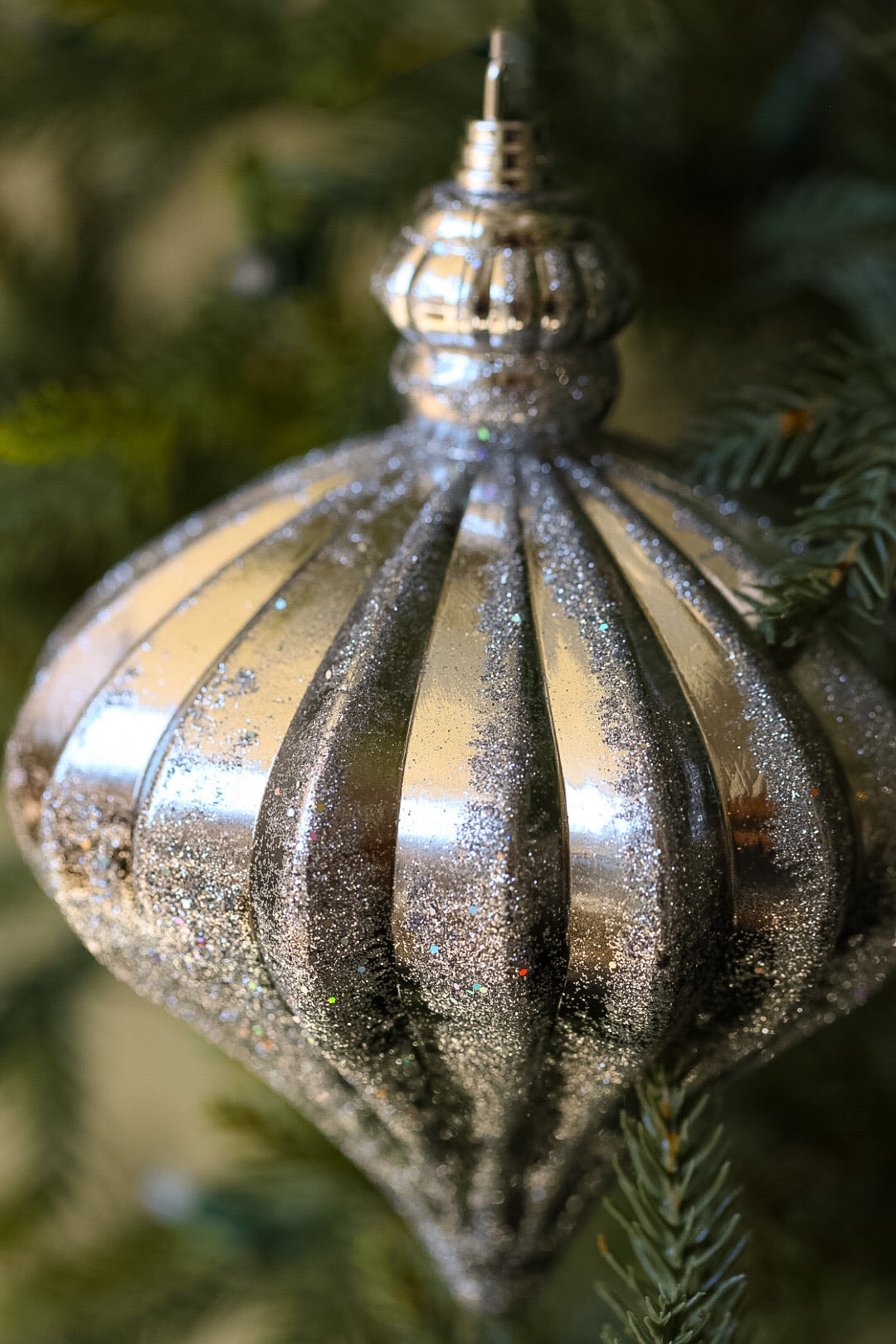 Black Pewter Onion Ornament