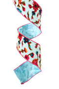 Blue Floral Explosion Ribbon