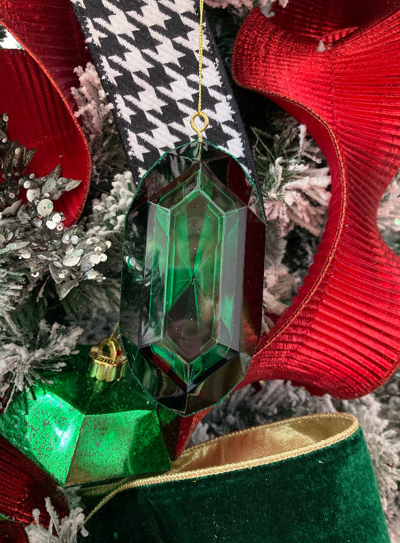 Emerald Mini Gem Ornament