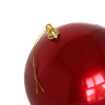 Candy Apple Red Ball Ornament - 6"