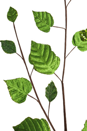 Glitter Velvet Hanging Leaf