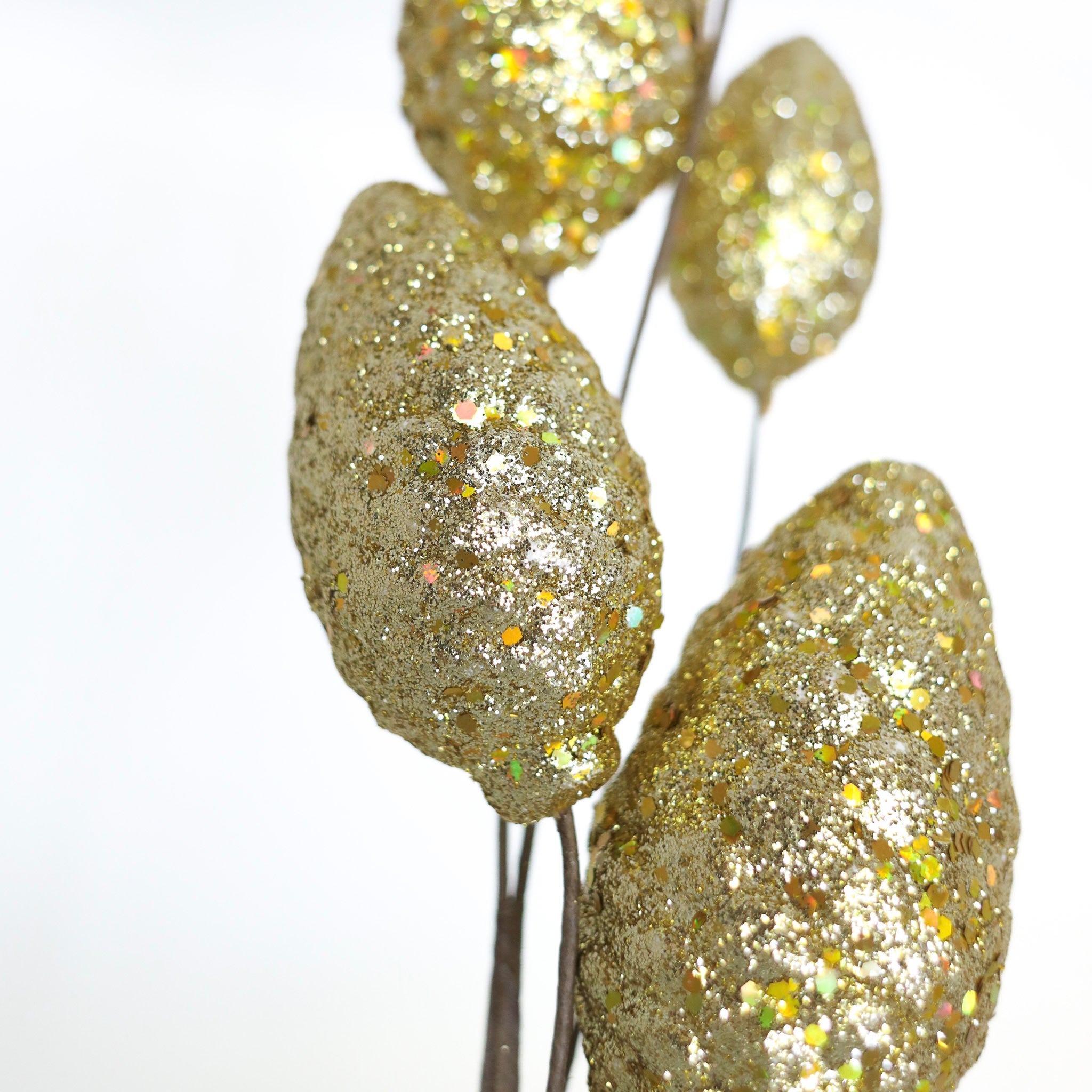 Gold Glitter Pinecone Spray