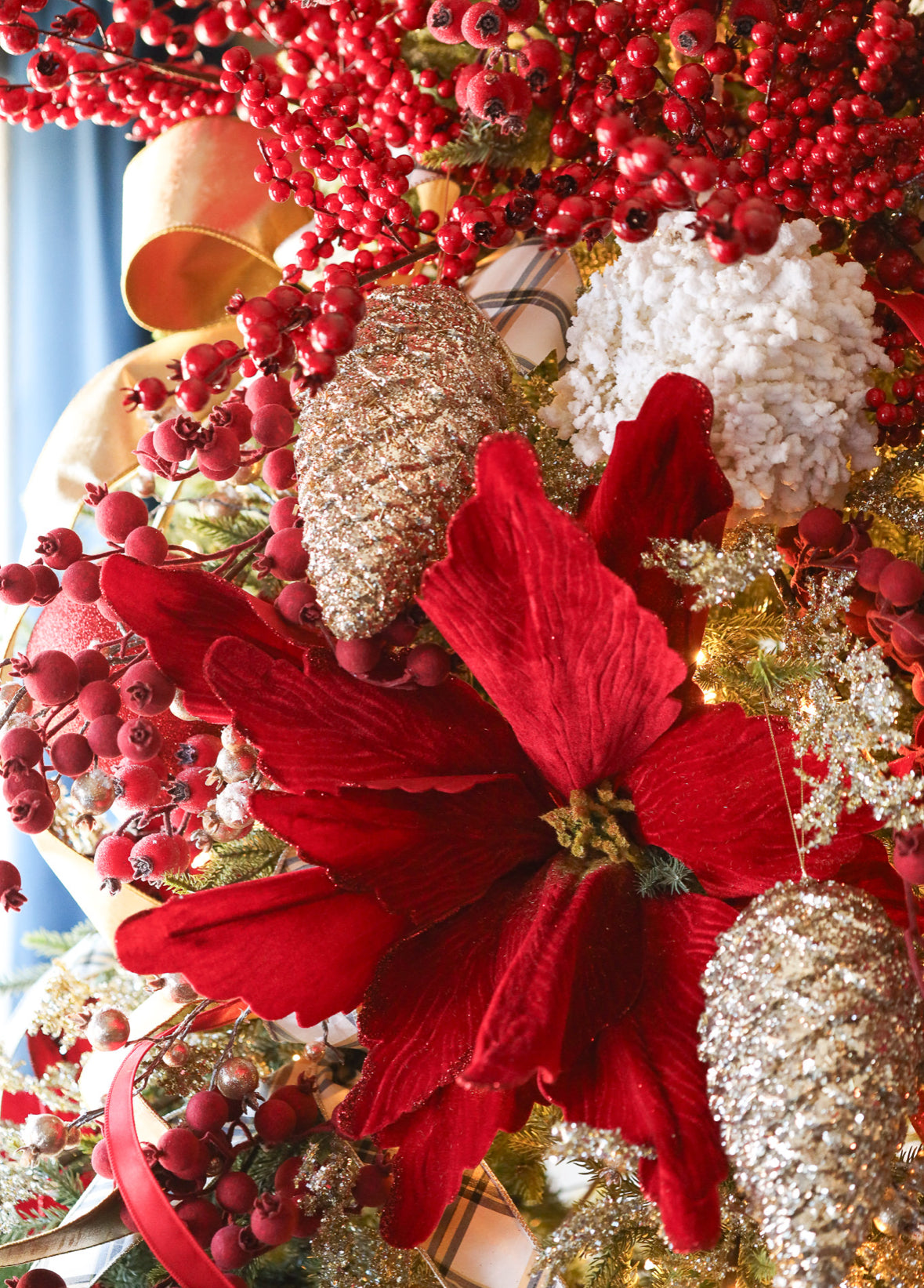 Super Large Poinsettia Pick