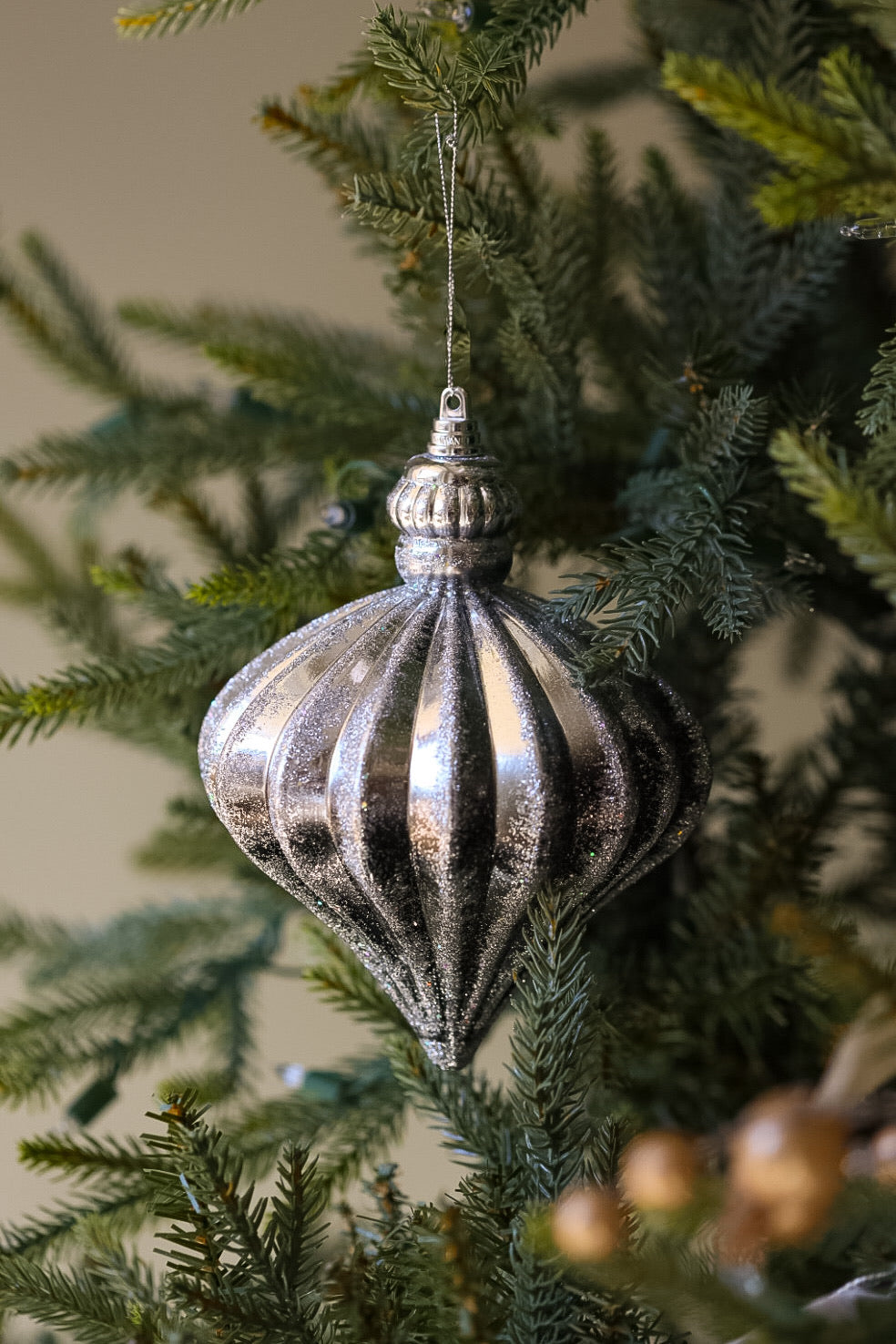 Black Pewter Onion Ornament