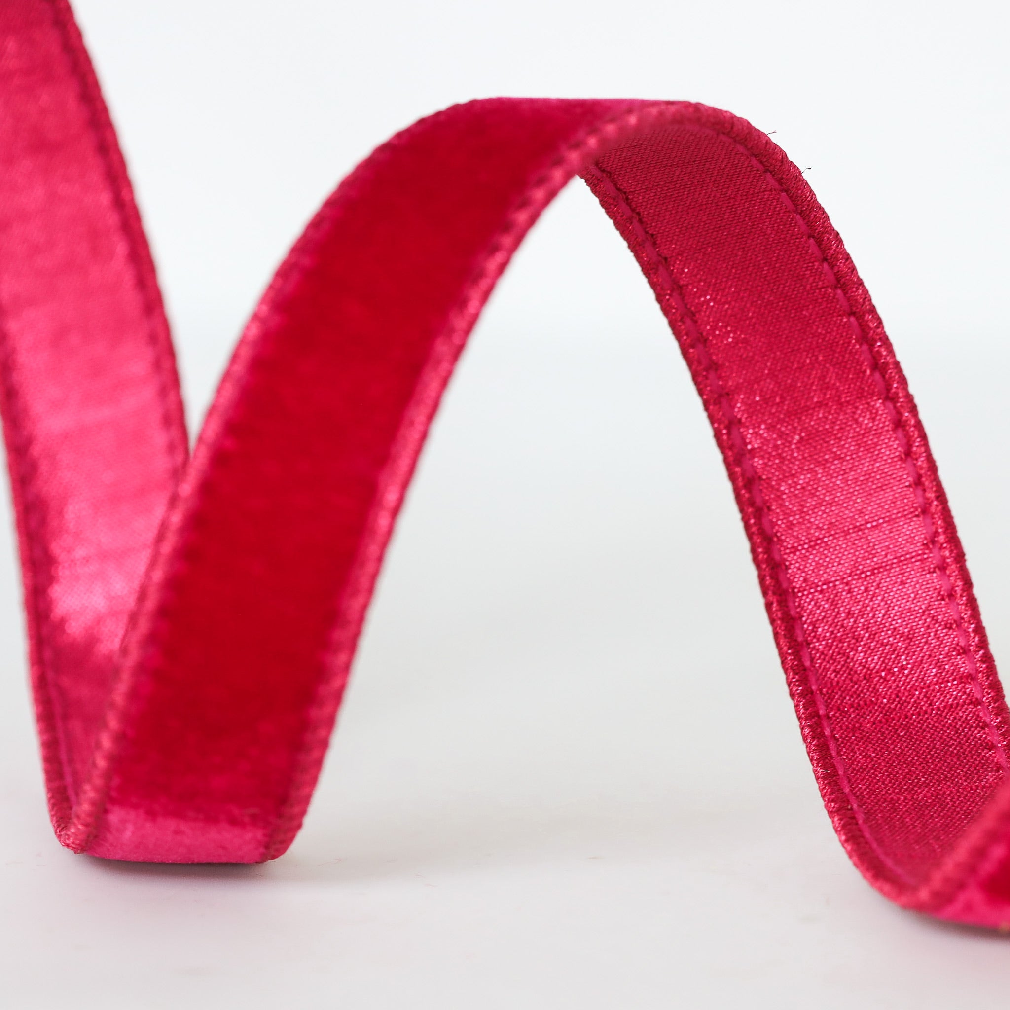 Hot Pink Velvet Luster Ribbon