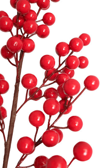 Glossy Red Berry Spray