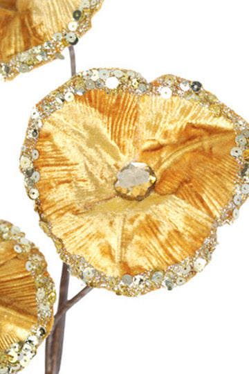 Gold Christmas Glory Poppy