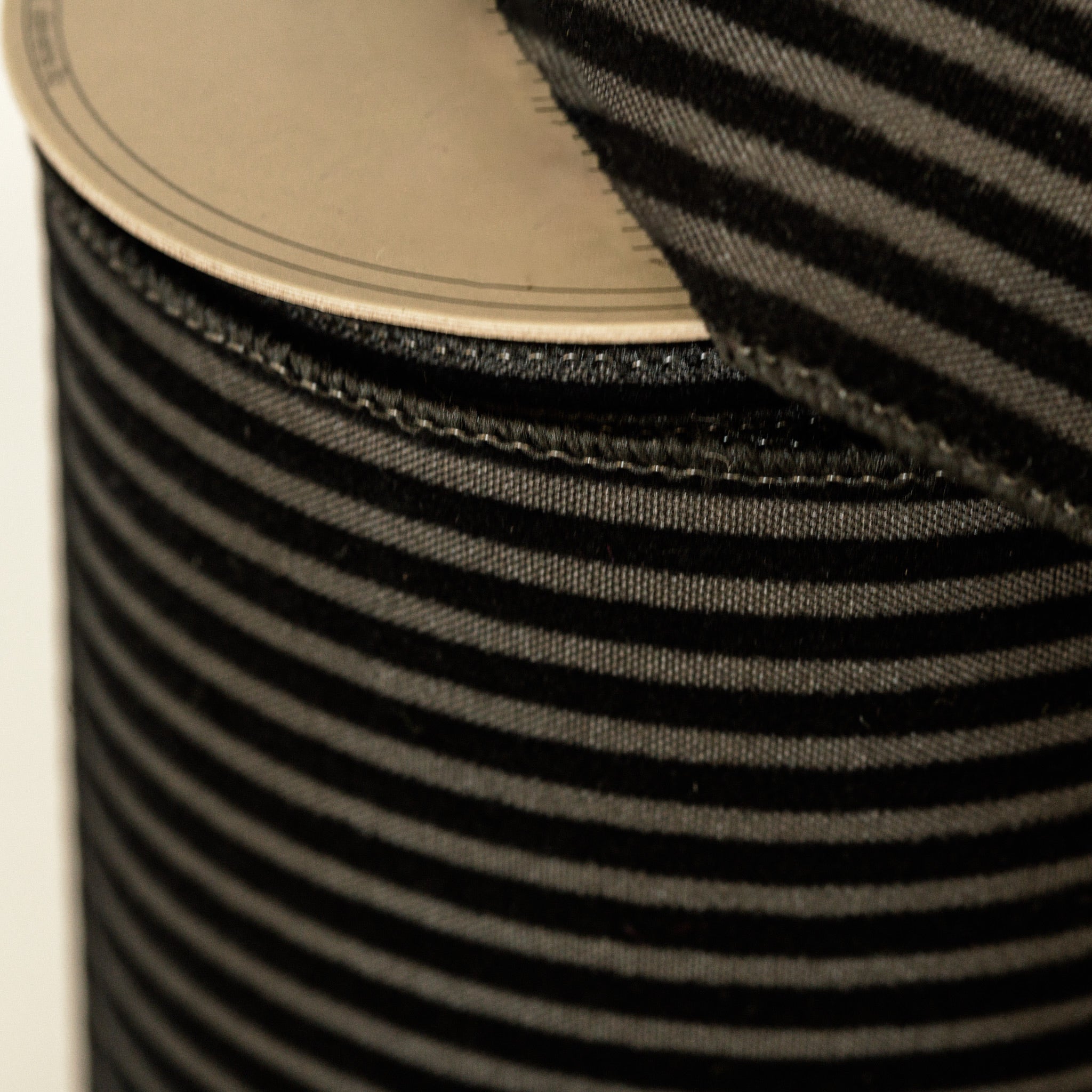 Black Charcoal Mini Stripe Ribbon - LIMITED STOCK