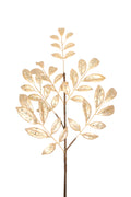Gilded Metallic Leaves Spray