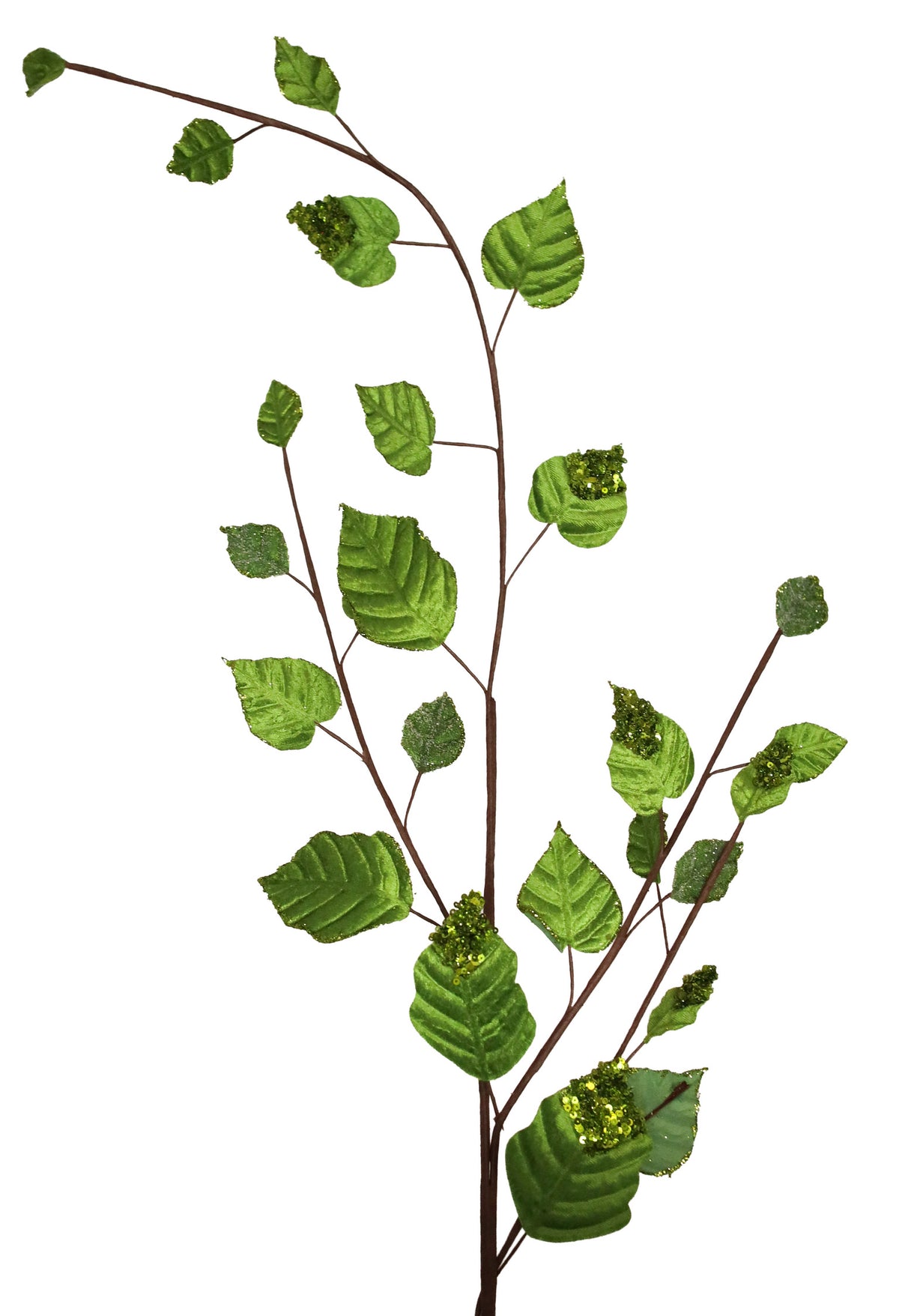 Glitter Velvet Hanging Leaf