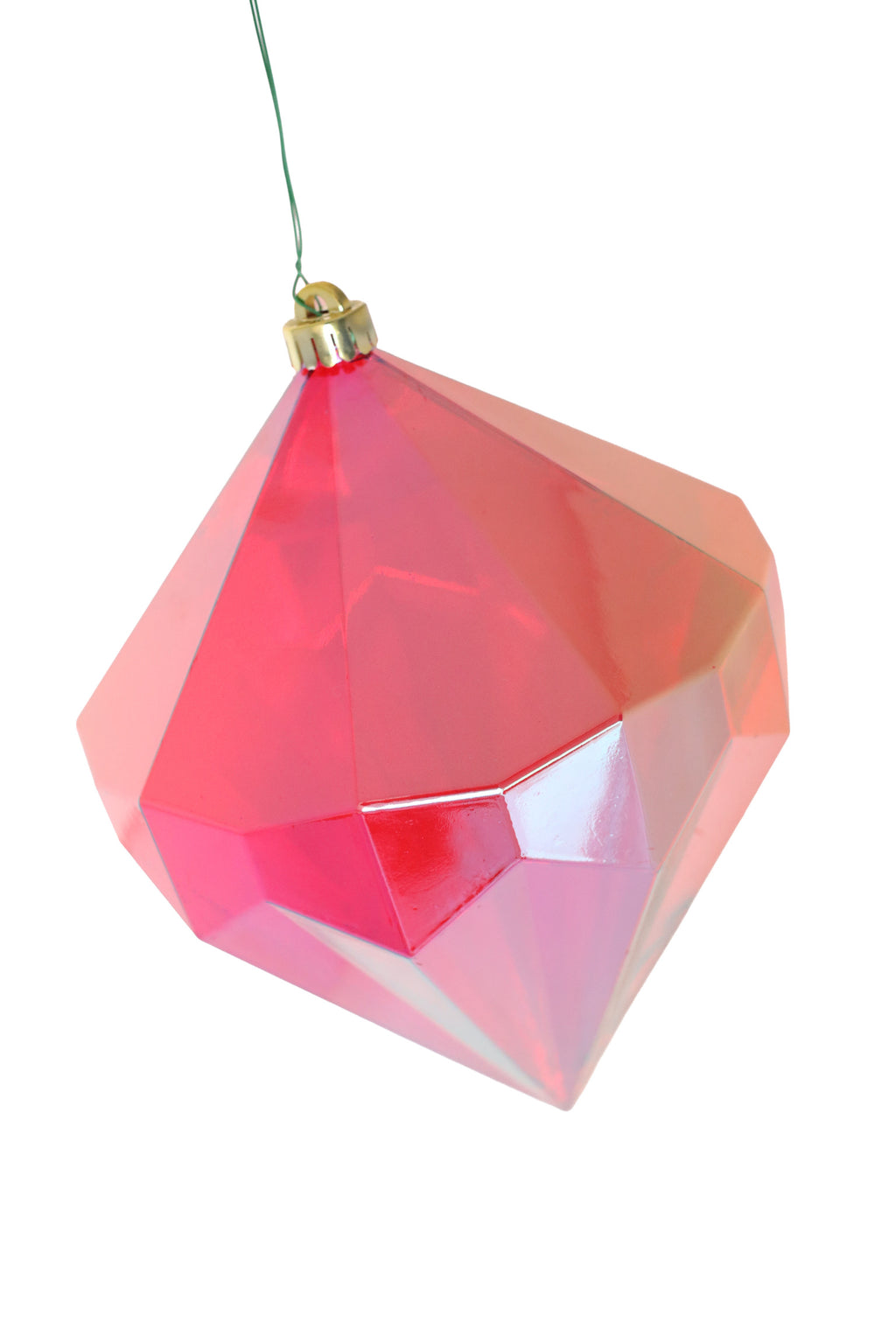 Red Quartz Crystal Ornament 12"