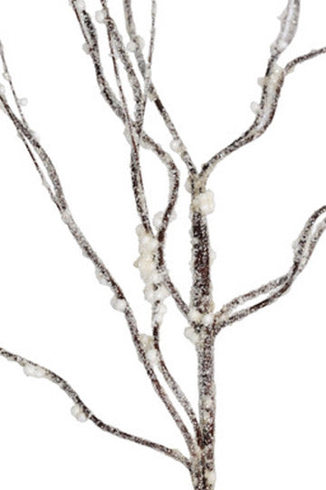Frosted Curly Twig Spray