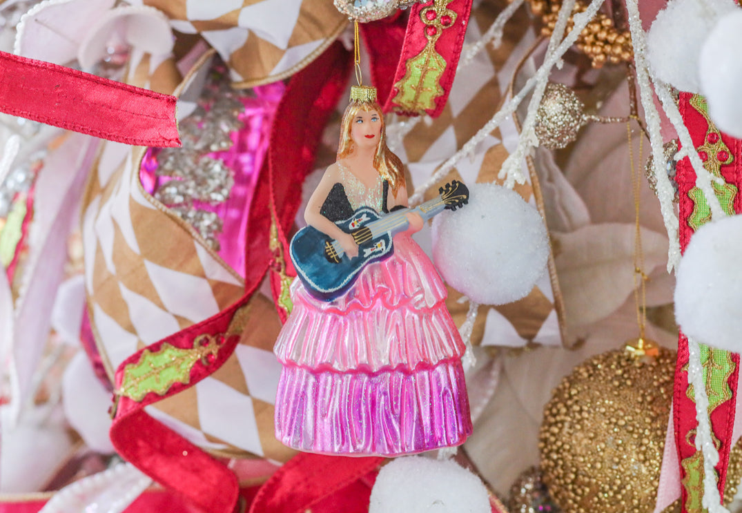 Taylor Swift with Koi Fish Guitar Ornament