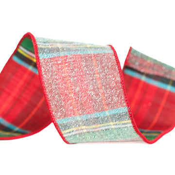 Frosted Alford Plaid Ribbon