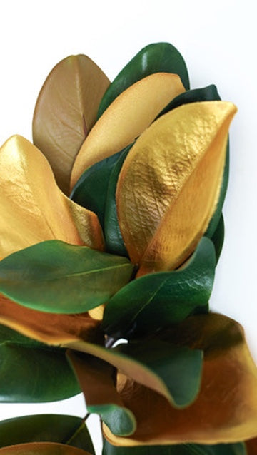 Gilded Magnolia Leaf Bundle of 3