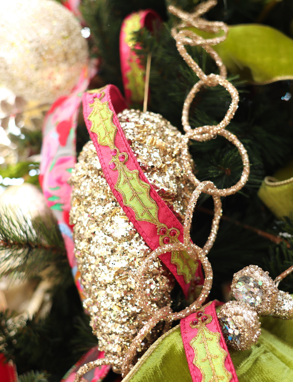 Champagne Beaded Jewel Chain Garland