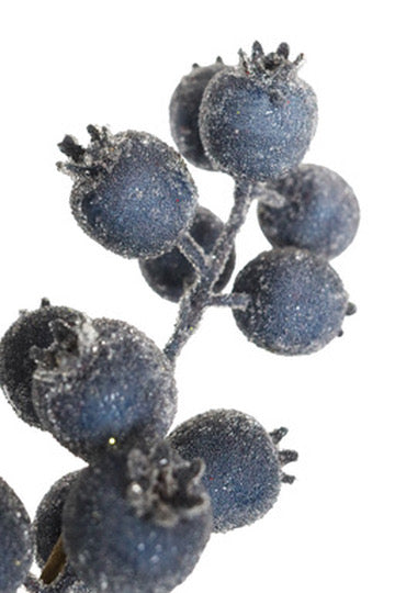 Beaded Blue Berry Spray