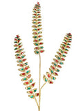 Holiday Jewel Leaf Spray