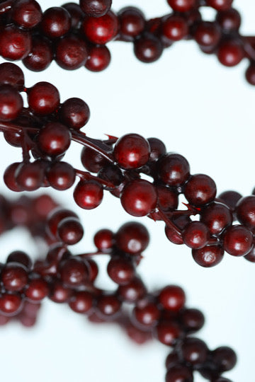 Burgundy Berry Branch Spray
