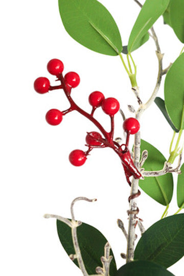 Red Berry and Greenery Sprig