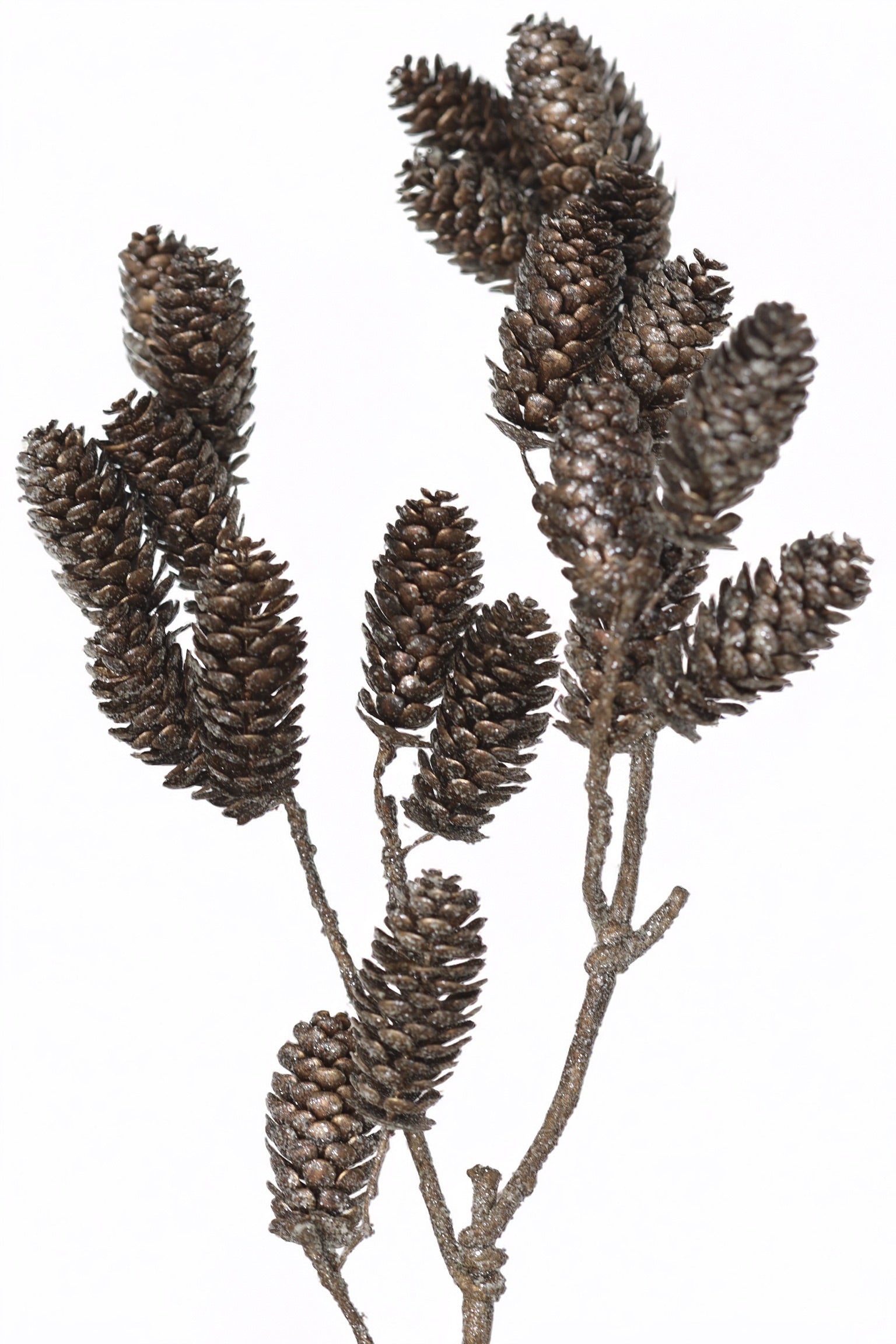 Glittered Pine Cone Spray