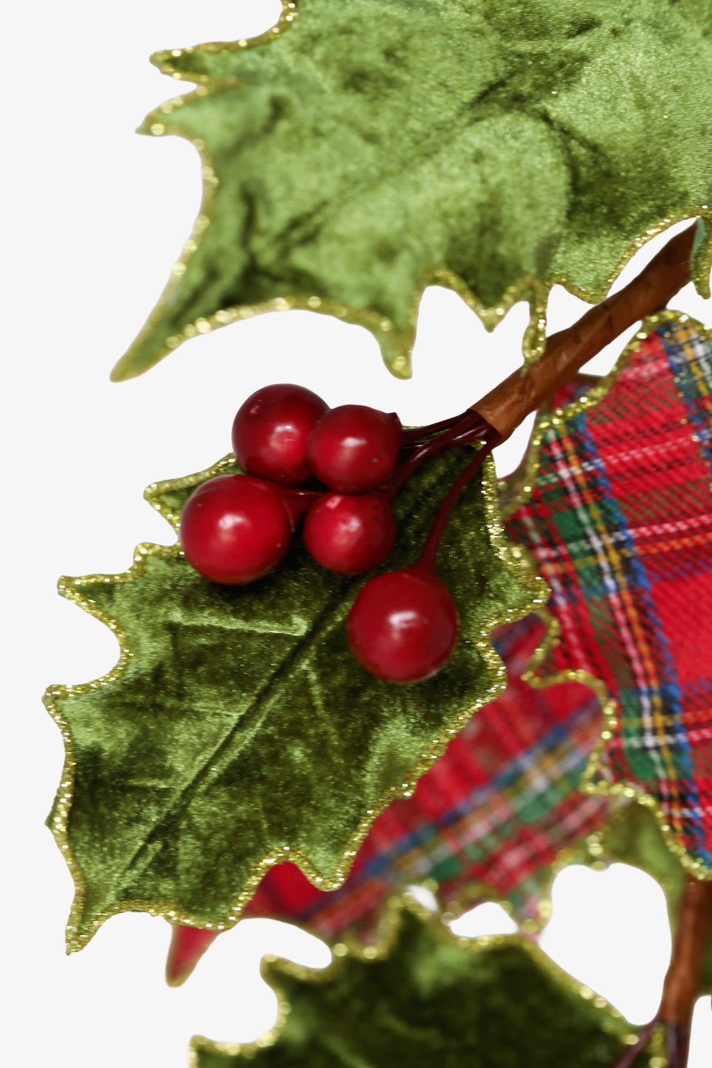 Holly Leaf Spray with Berry