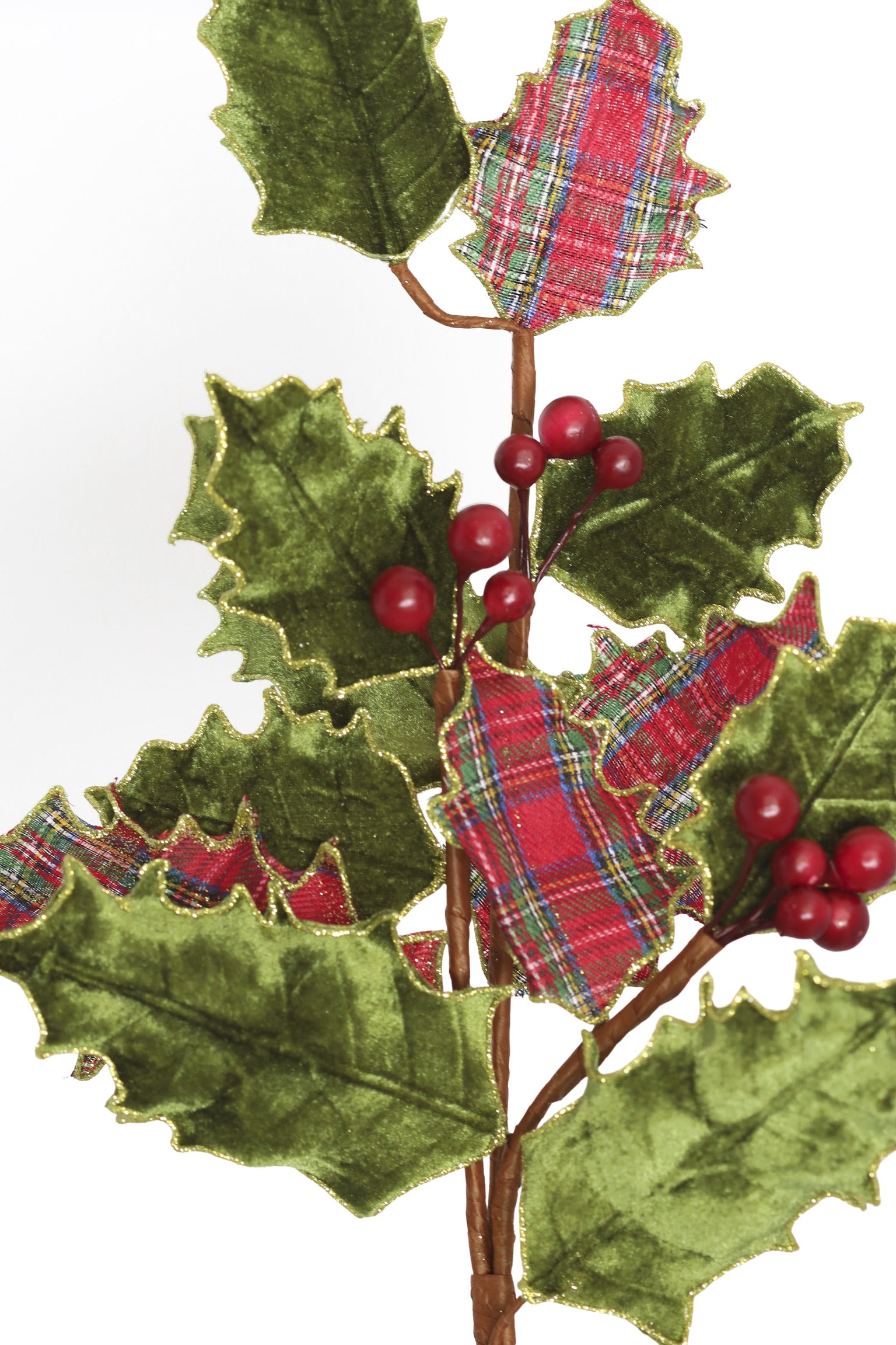 Holly Leaf Spray with Berry