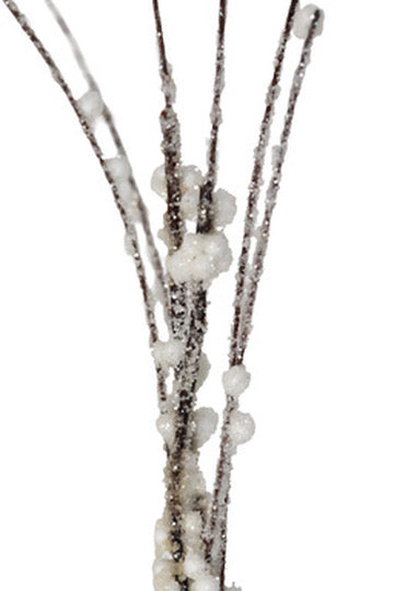 Frosted Curly Twig Spray