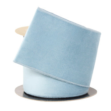 Soft Blue Velvet Taffeta