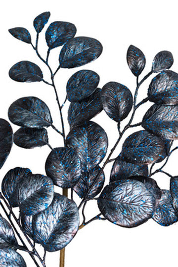 Navy Metallic Leaf Spray