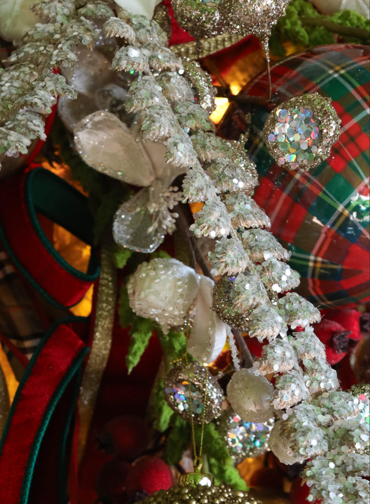 Crystal Encrusted Magnolia Stem