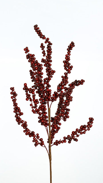 Burgundy Berry Branch Spray