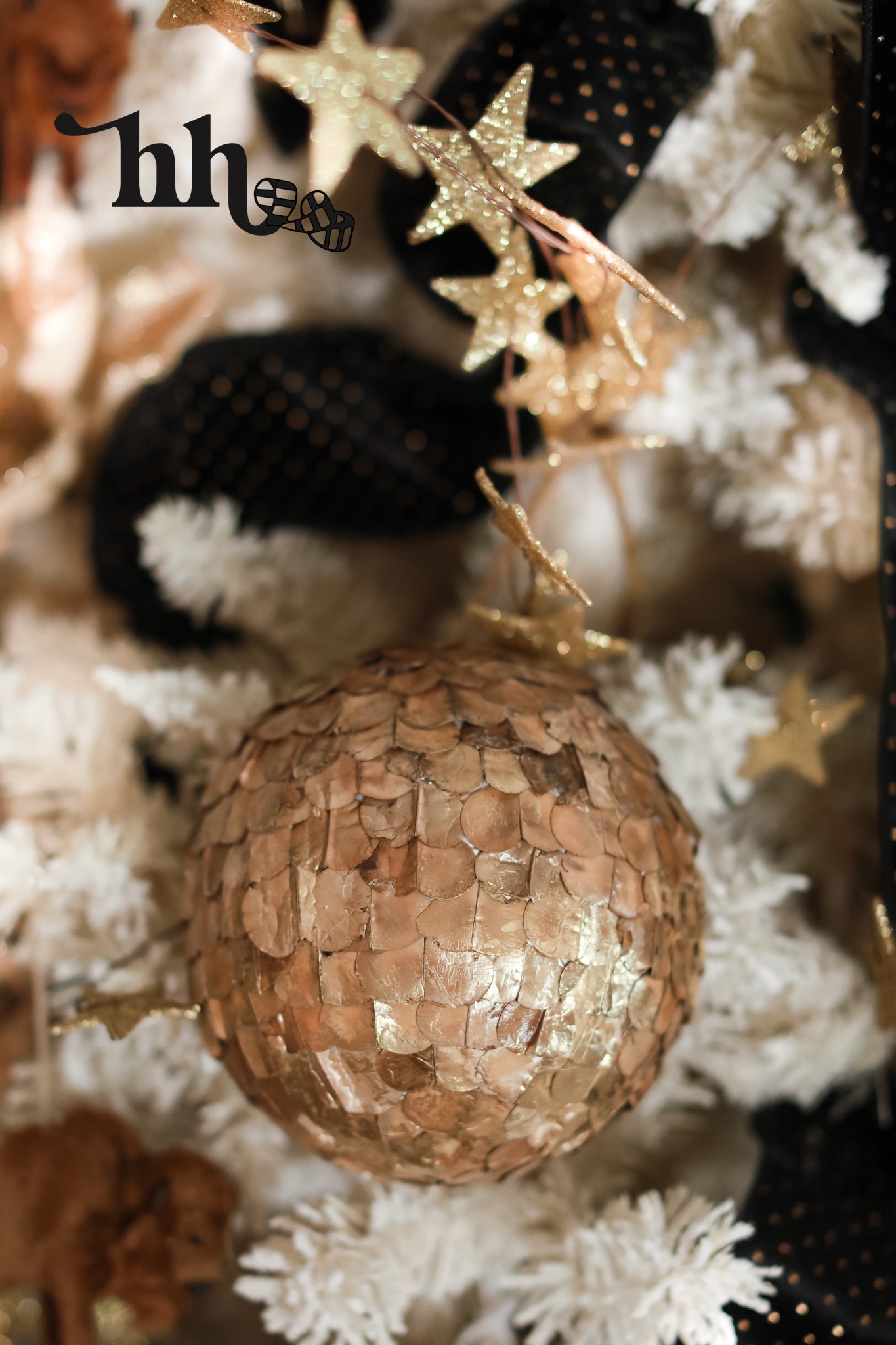 Golden Pod Ball Ornament